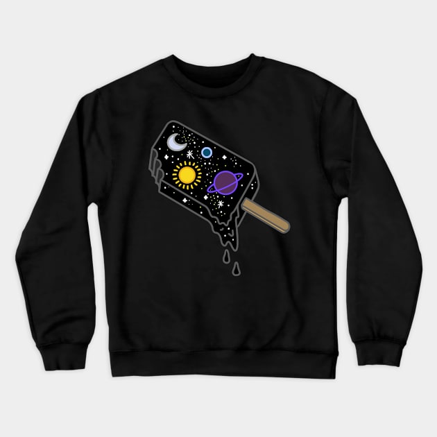 Outer space popsicle Crewneck Sweatshirt by MugDesignStore